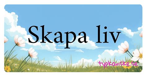 Synonym till Skapa .
